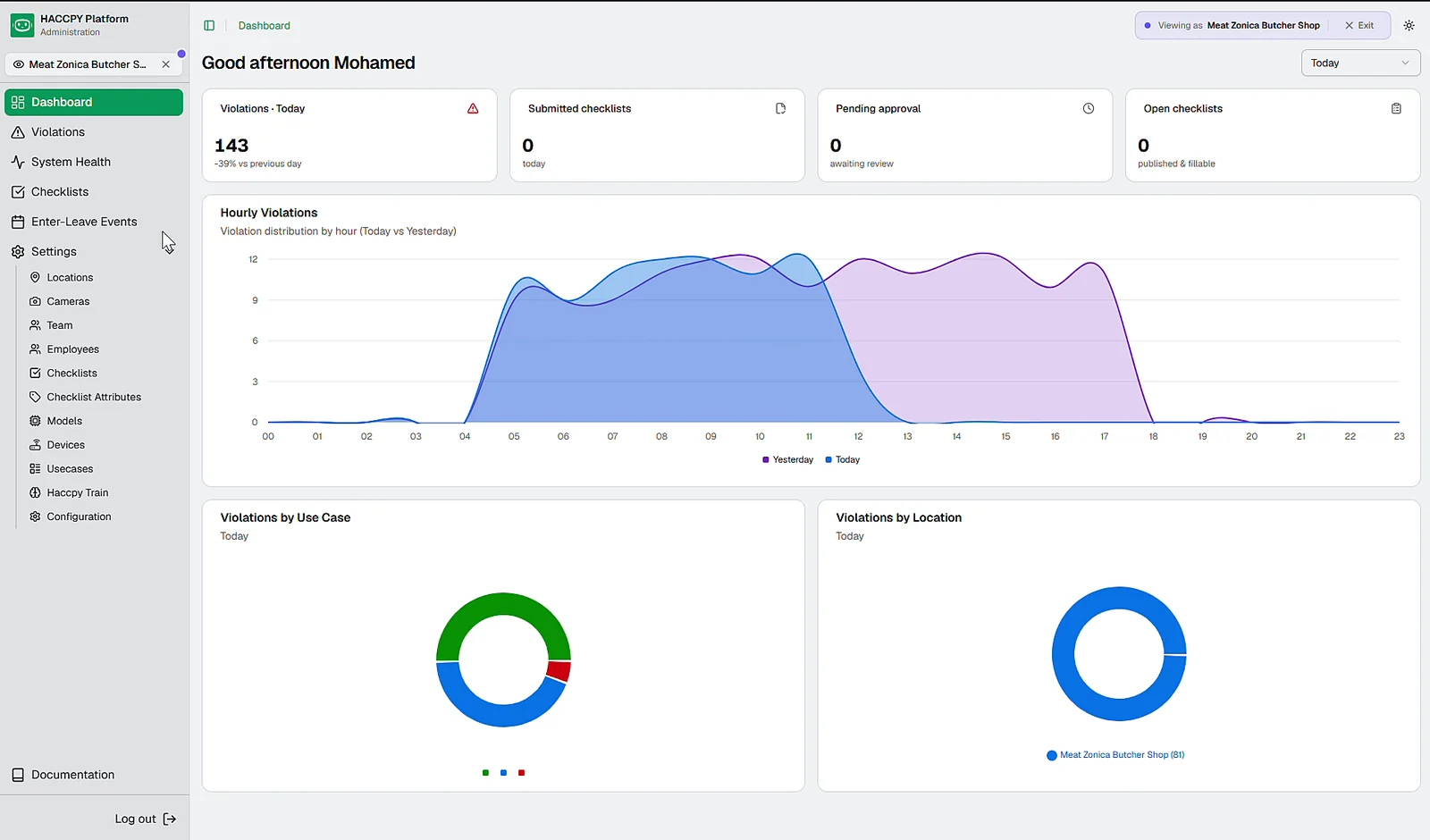 Live Compliance Dashboard